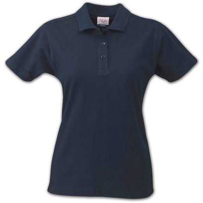 Polo met korte mouwen voor dames marine