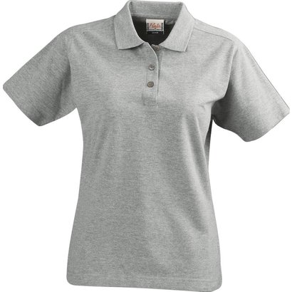 Polo met korte mouwen voor dames grijsmelee