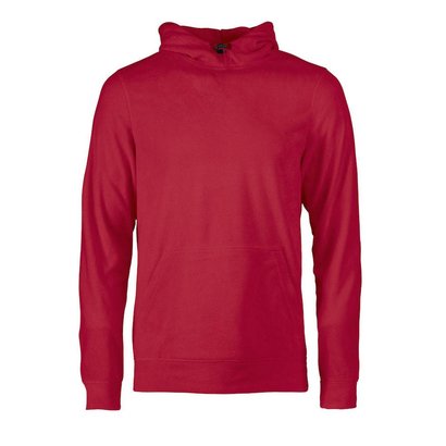 Fleece hoodie heren rood