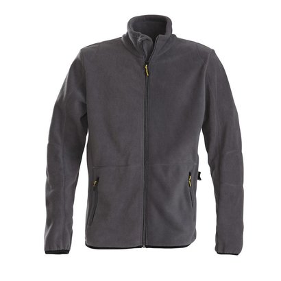 Fleece jacket heren staalgrijs