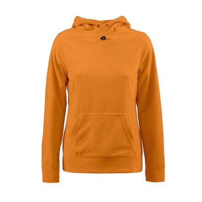 Fleece hoodie vrouwen oranje