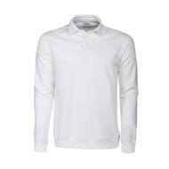 Polosweater heren wit