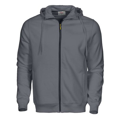 Hooded jacket heren staalgrijs