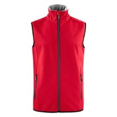 Softshell bodywarmer heren rood