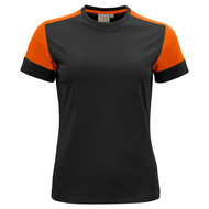 Printer Prime t-shirt vrouwen zwart oranje