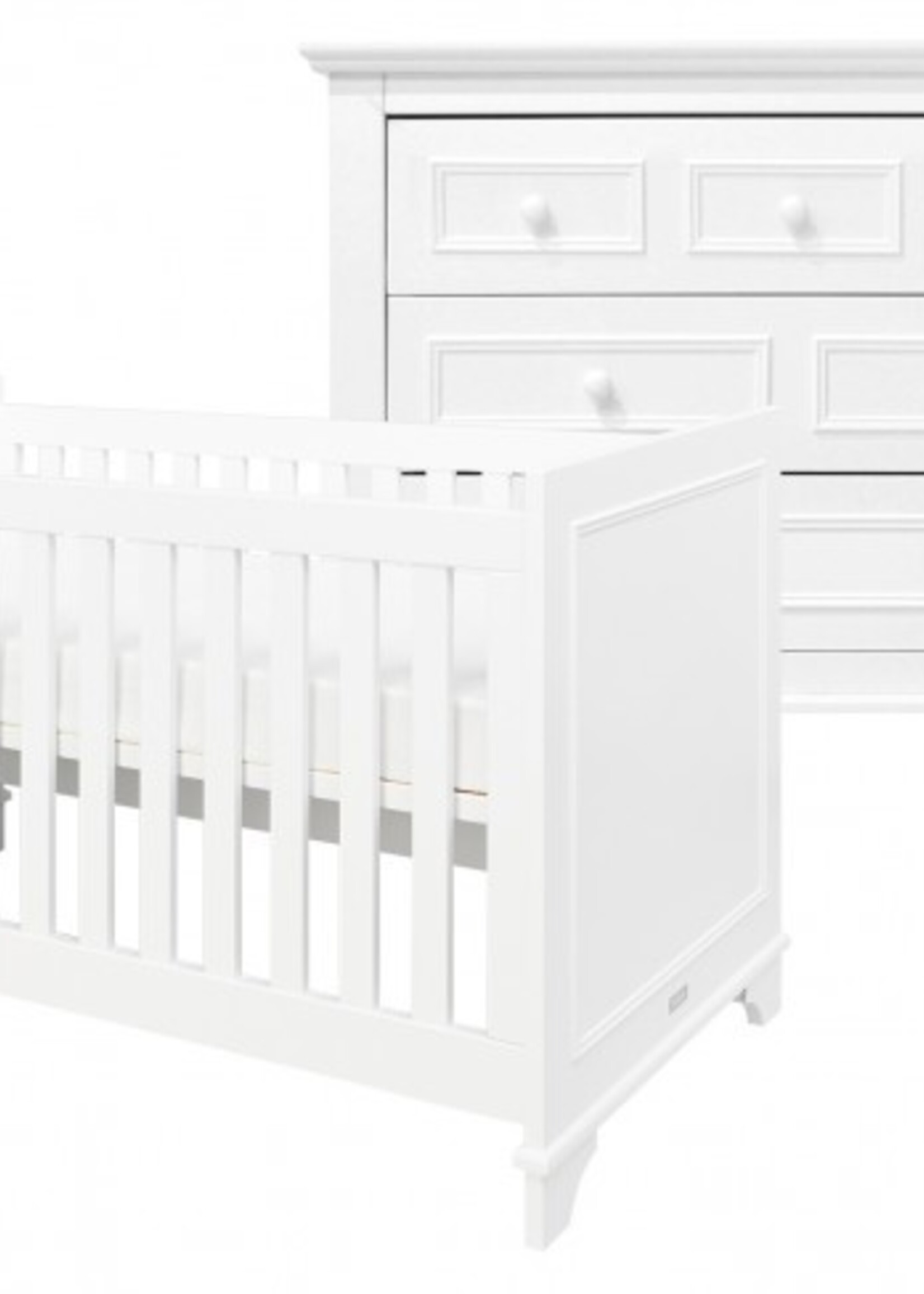 BOPITA Bed 60x120 + Commode Charlotte wit