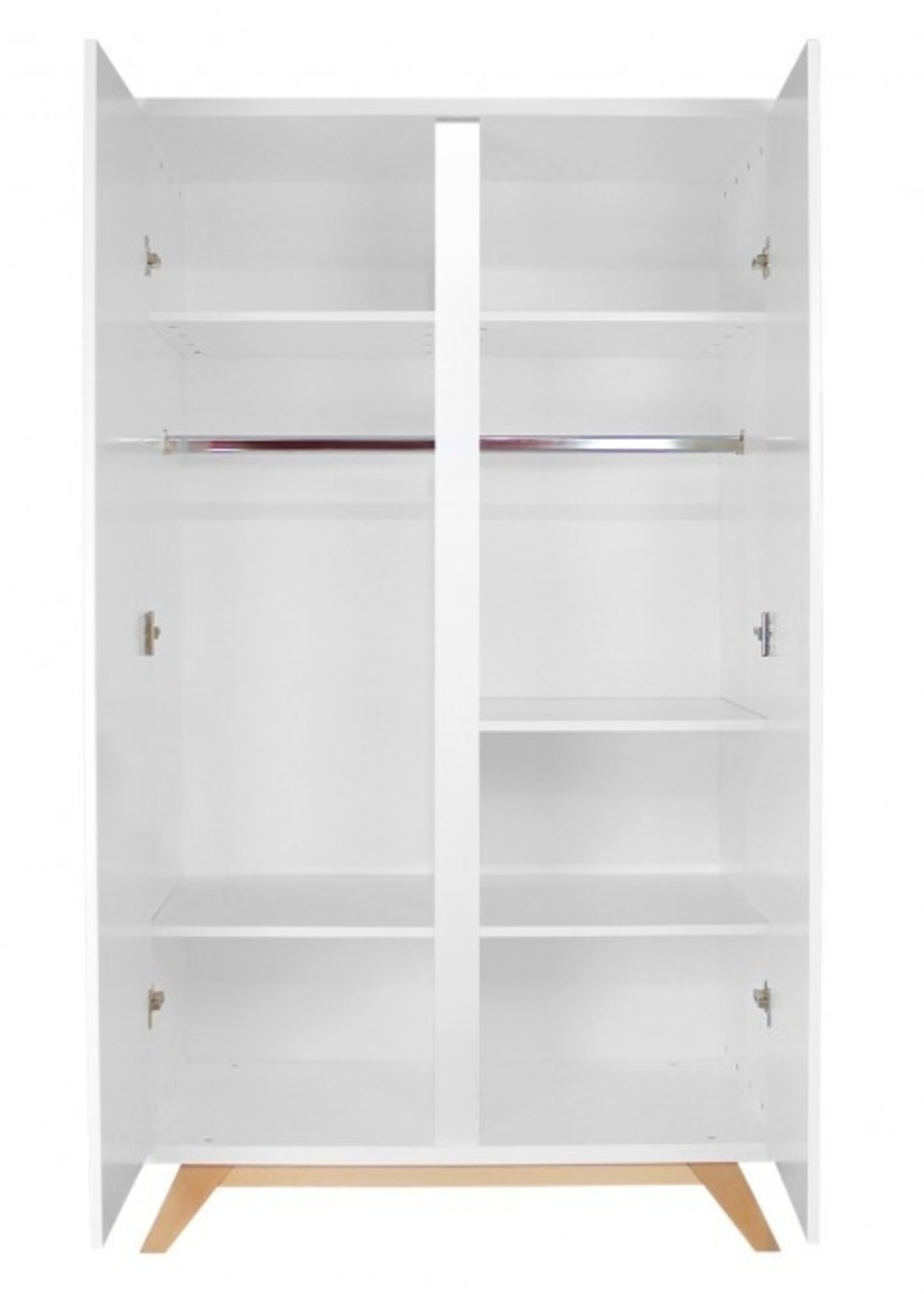 BOPITA Bed 60x120cm + Chest of drawers+ Closet Lynn white