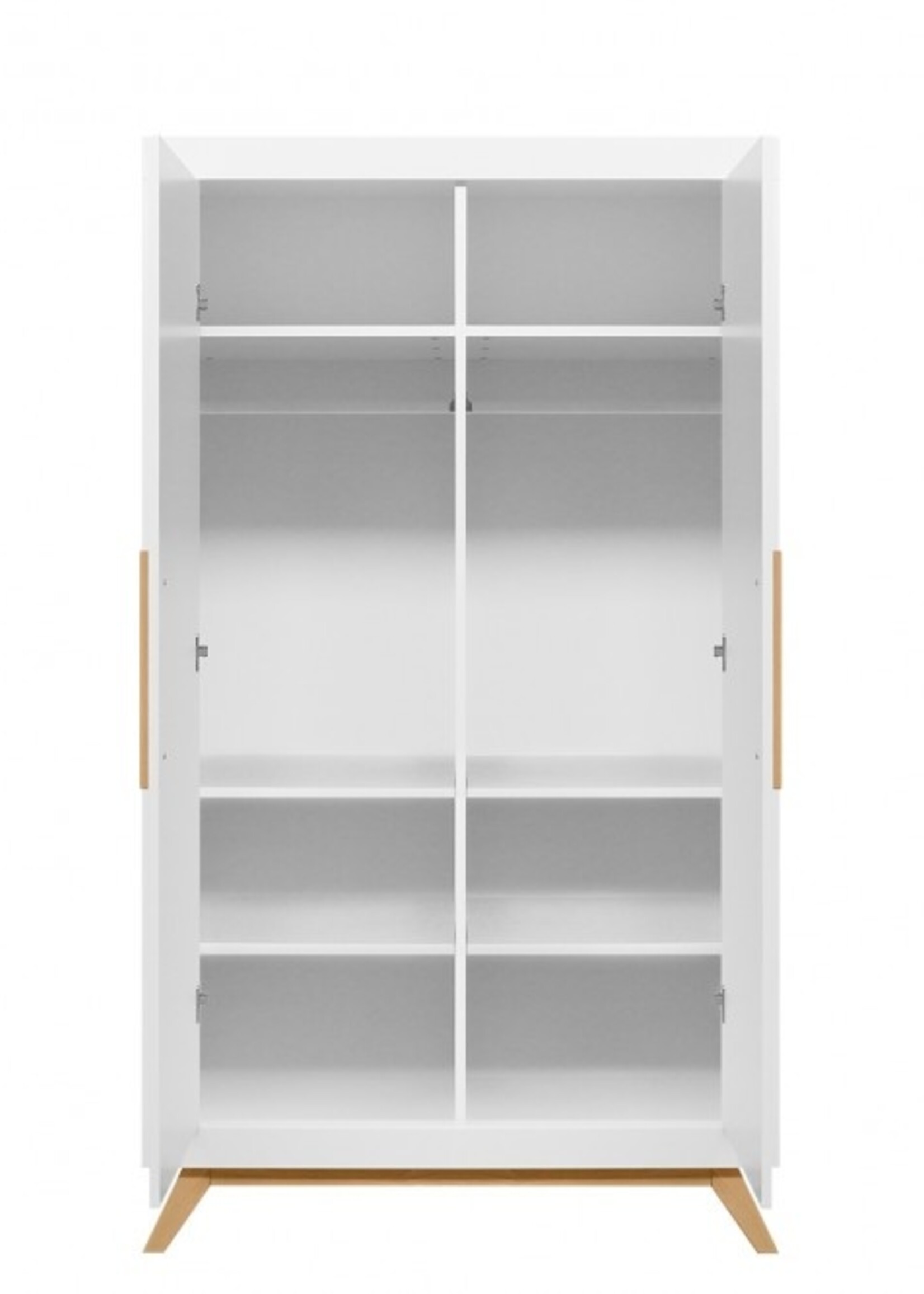 BOPITA Bed 60x120 + Chest of drawers + Closet Fenna white