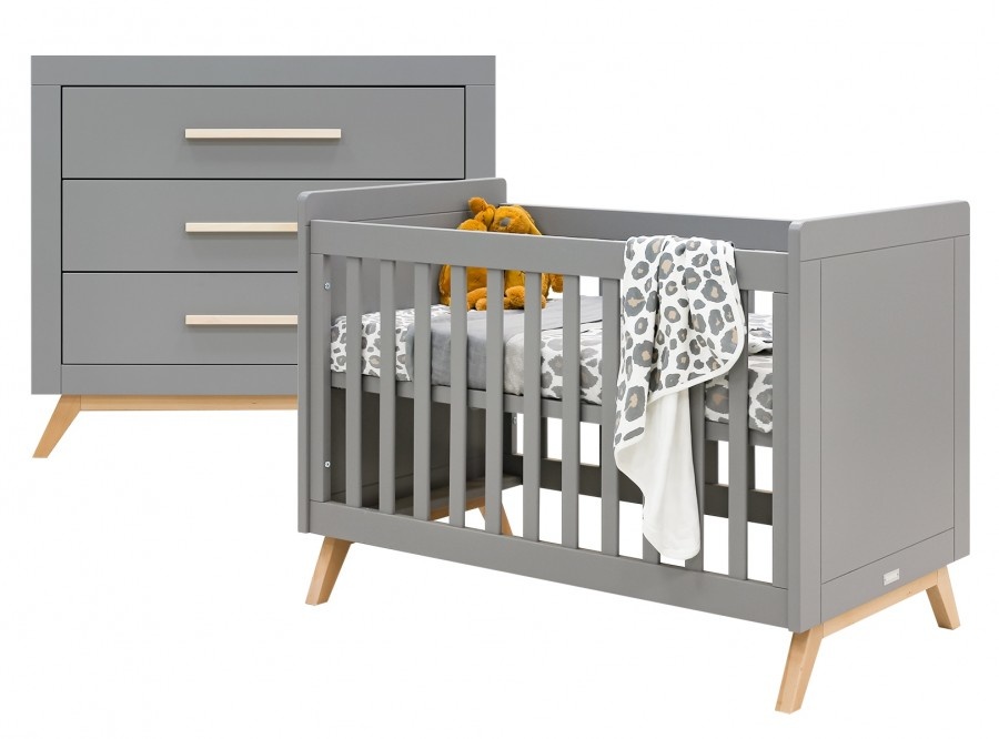 Chambre Bebe 2 Parties Fenna Gris Naturel Bopita Promo Shop