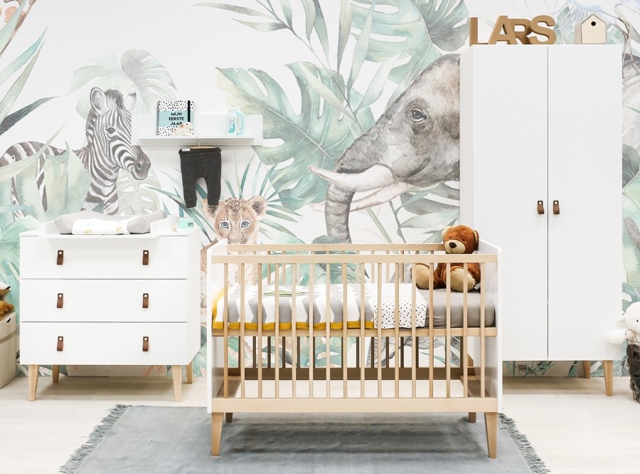 BOPITA INDY 3-PART BABY ROOM WHITE/NATURAL