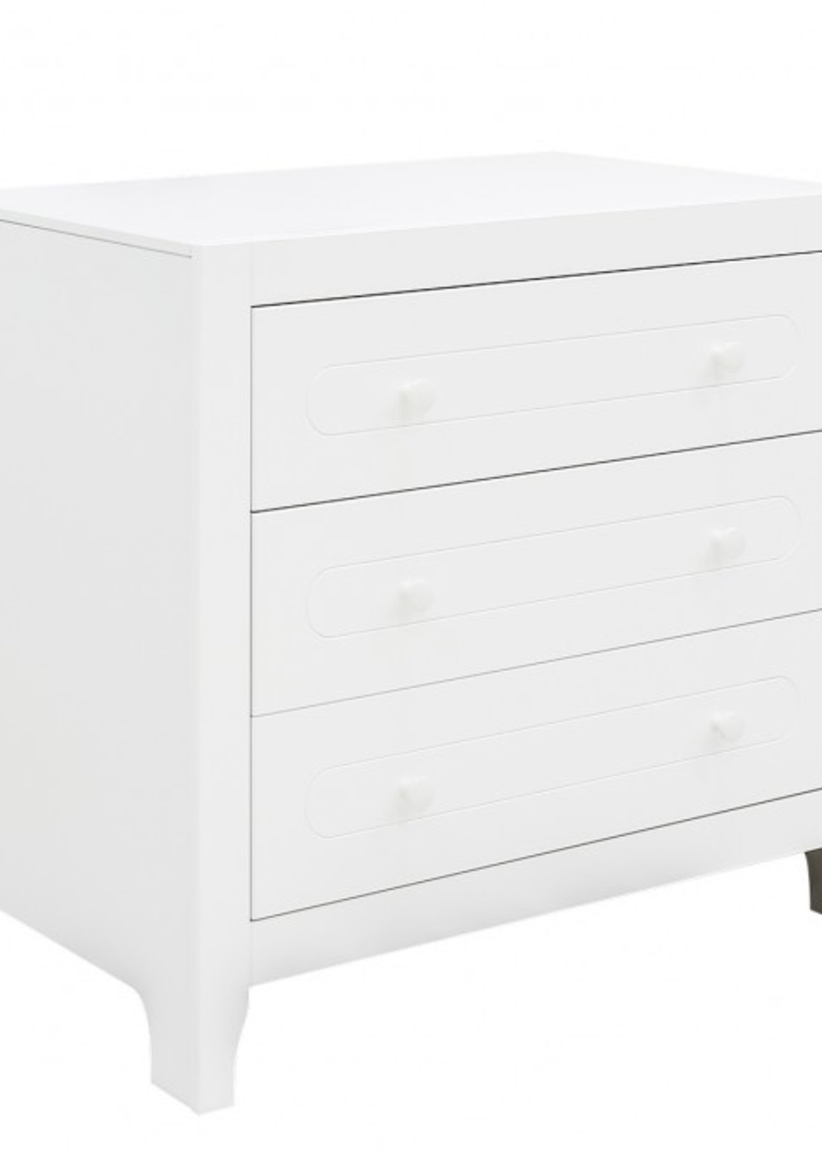 BOPITA Bed 60x120cm + Chest of drawers Evi white