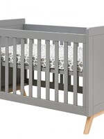 BOPITA Bed 60x120cm Fenna gray / natural
