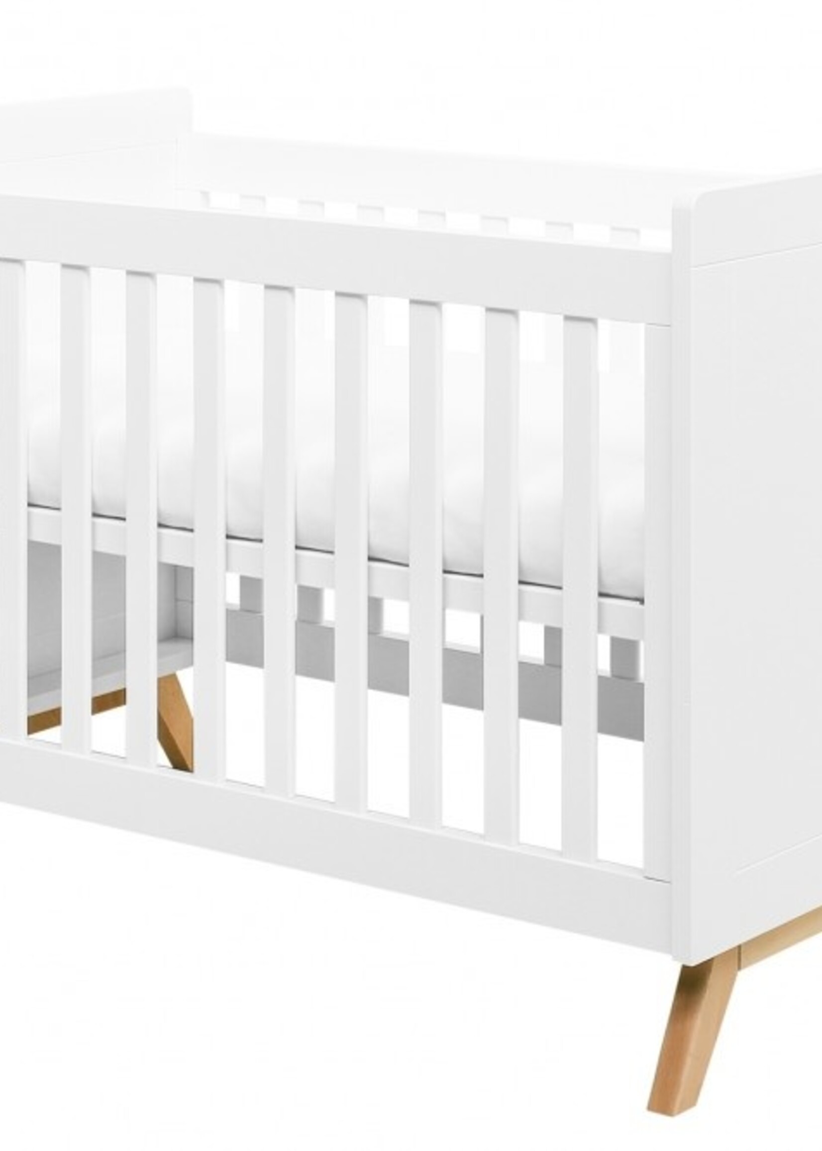 BOPITA Bed 60x120cm Fenna wit / naturel