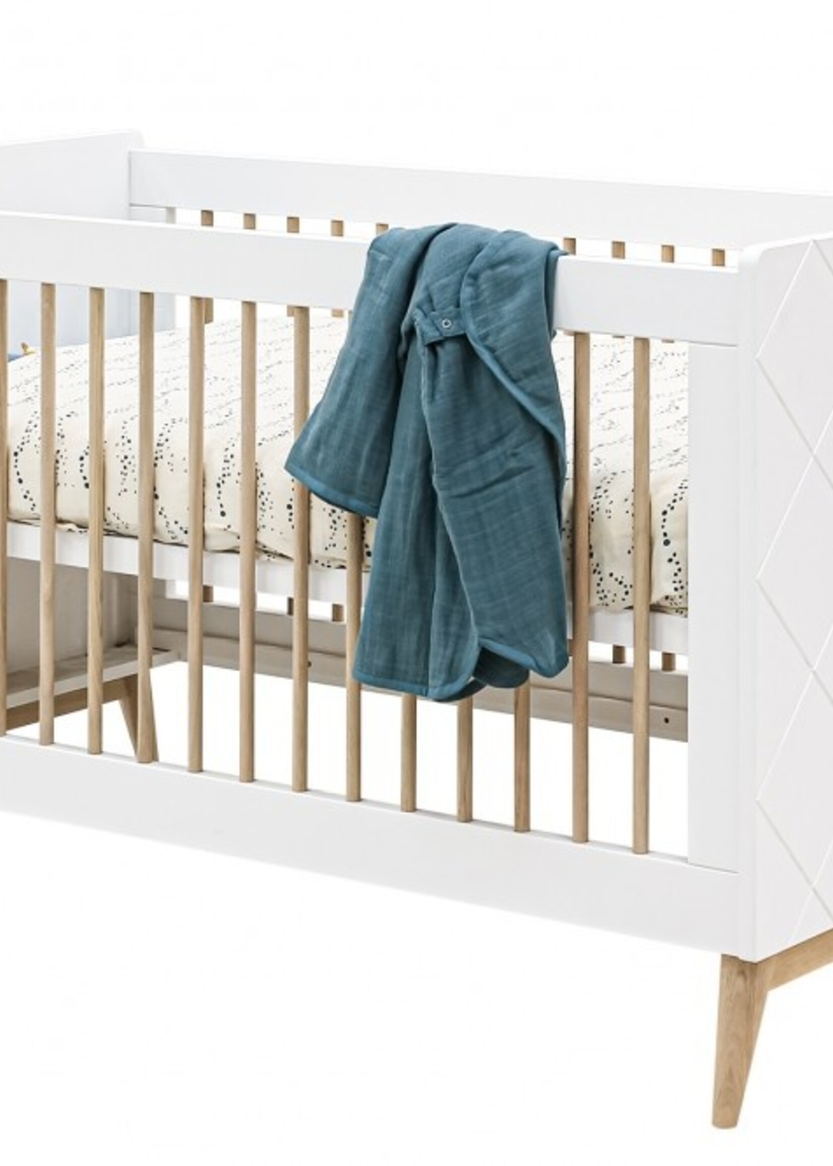 BOPITA Bed 70x140cm Paris wit / naturel