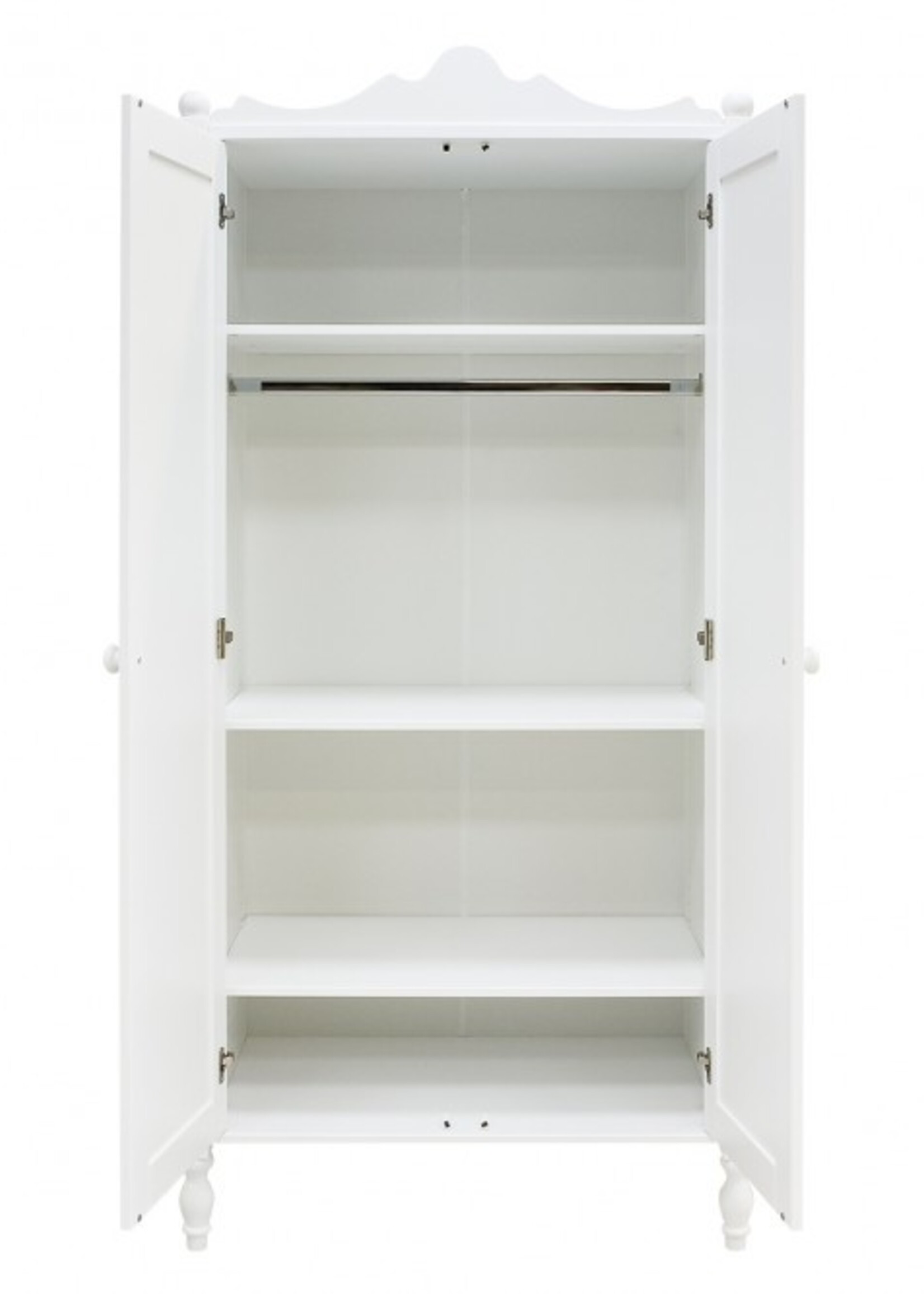 BOPITA Lit 60x120cm  + commode + armoire Belle blanc