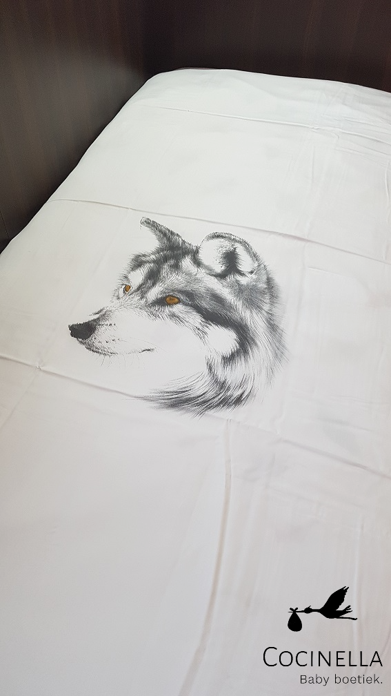 Miss princess Duvet cover bed 1 person Tencel wolf