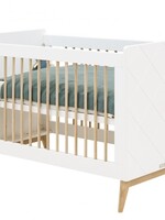 BOPITA Bed 60x120cm Paris white / natural