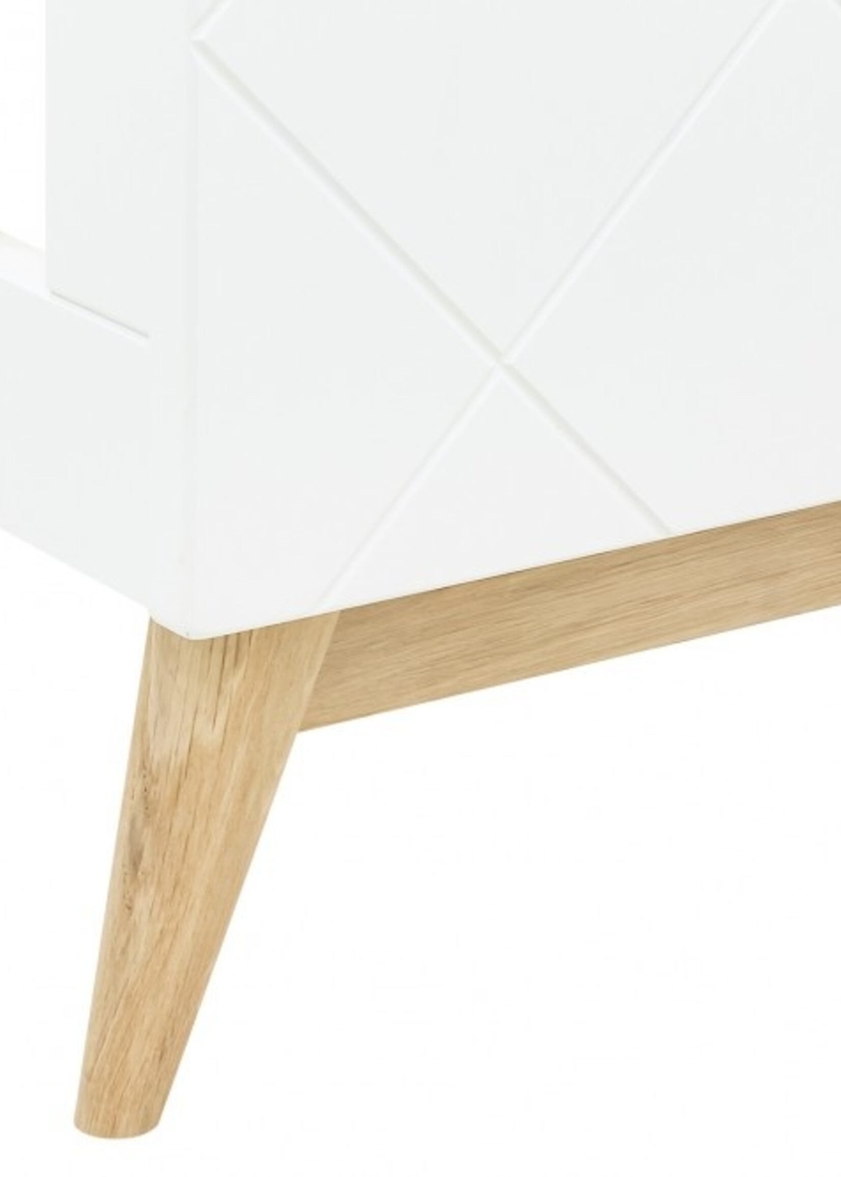 BOPITA Bed 60x120cm Paris wit / naturel