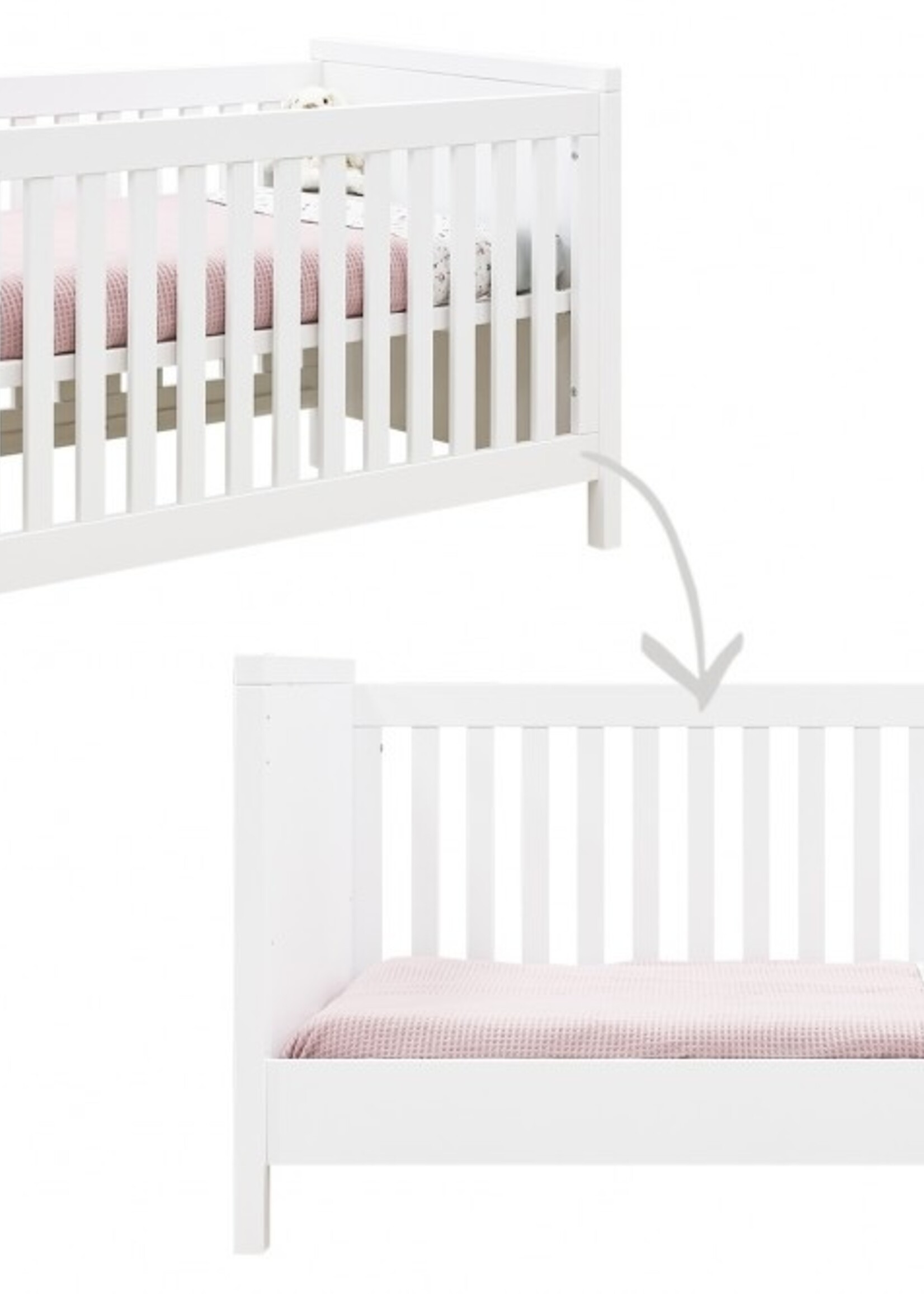 BOPITA Lit 70x140cm Corse blanc