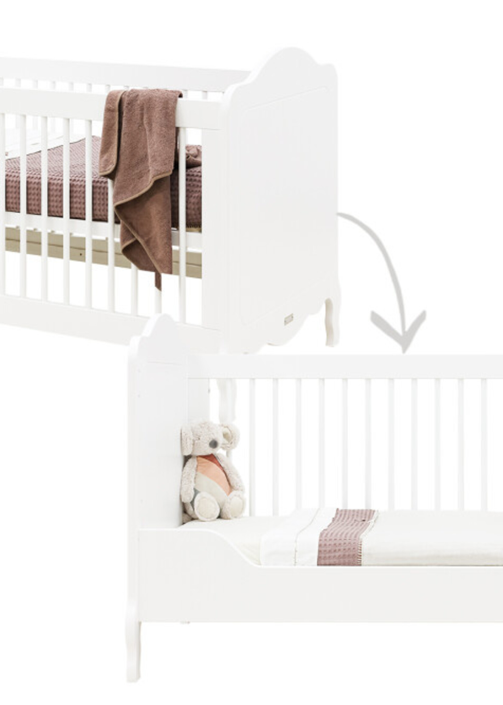 BOPITA Bed 70x140cm Elena wit