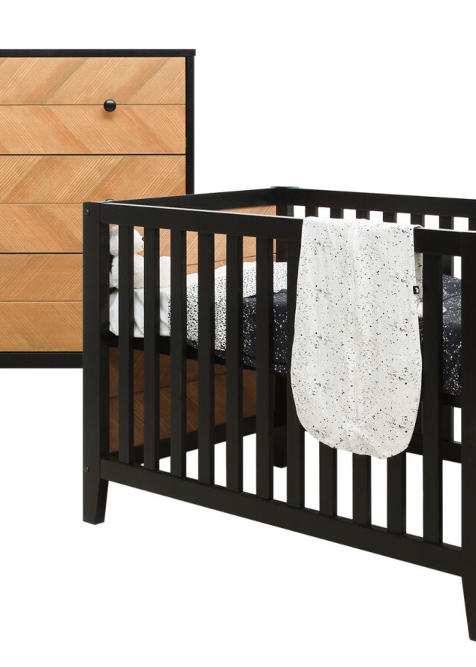 BOPITA Lit 60x120cm + Commode Job Vintage honey