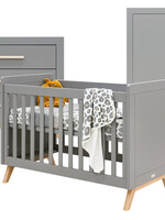 BOPITA Bed 60x120cm + Commode + Kast Fenna grijs