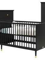 BOPITA Bed 60x120 + Chest of drawers + Closet Cloë black