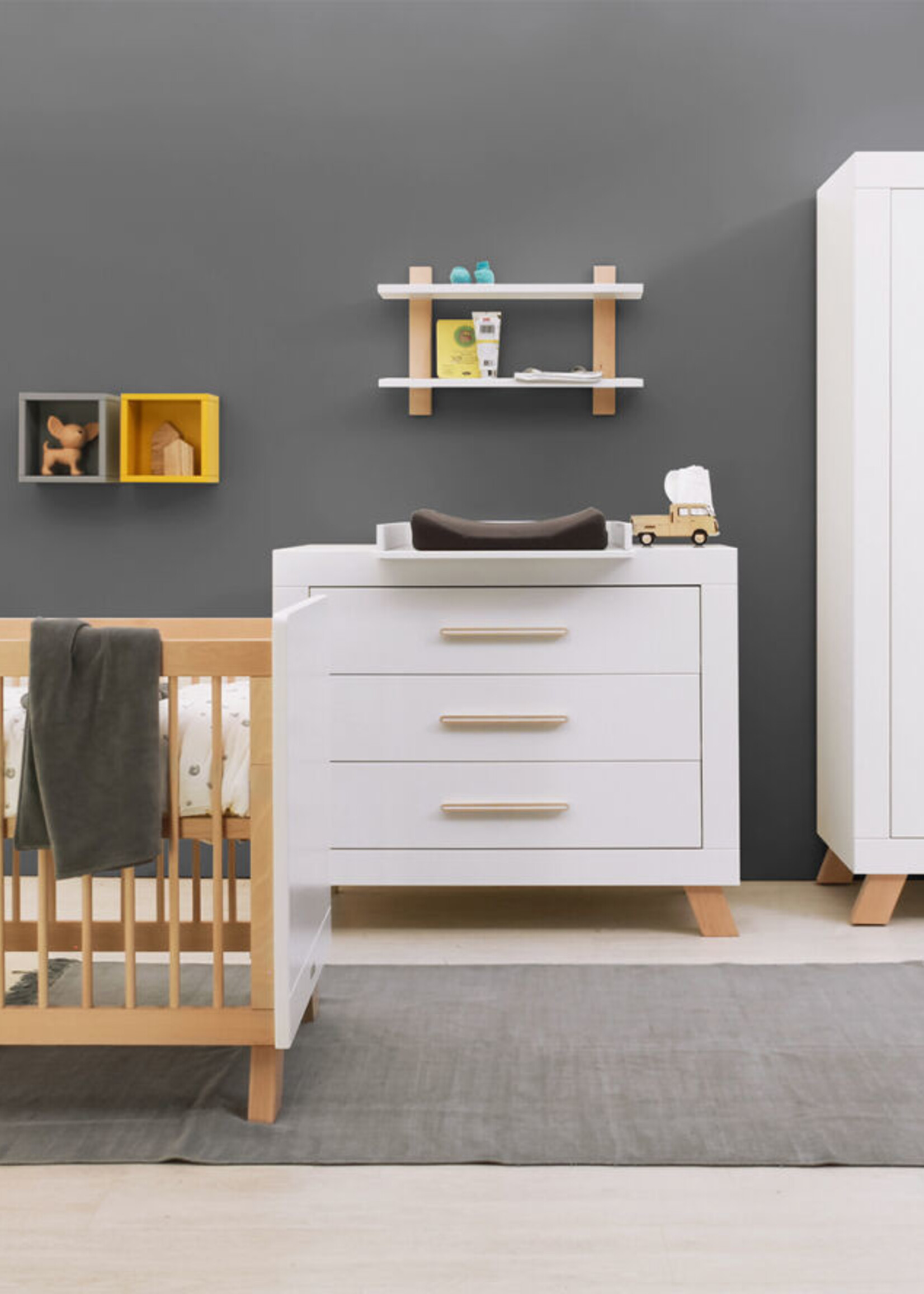 BOPITA Opzetstuk commode Lisa wit