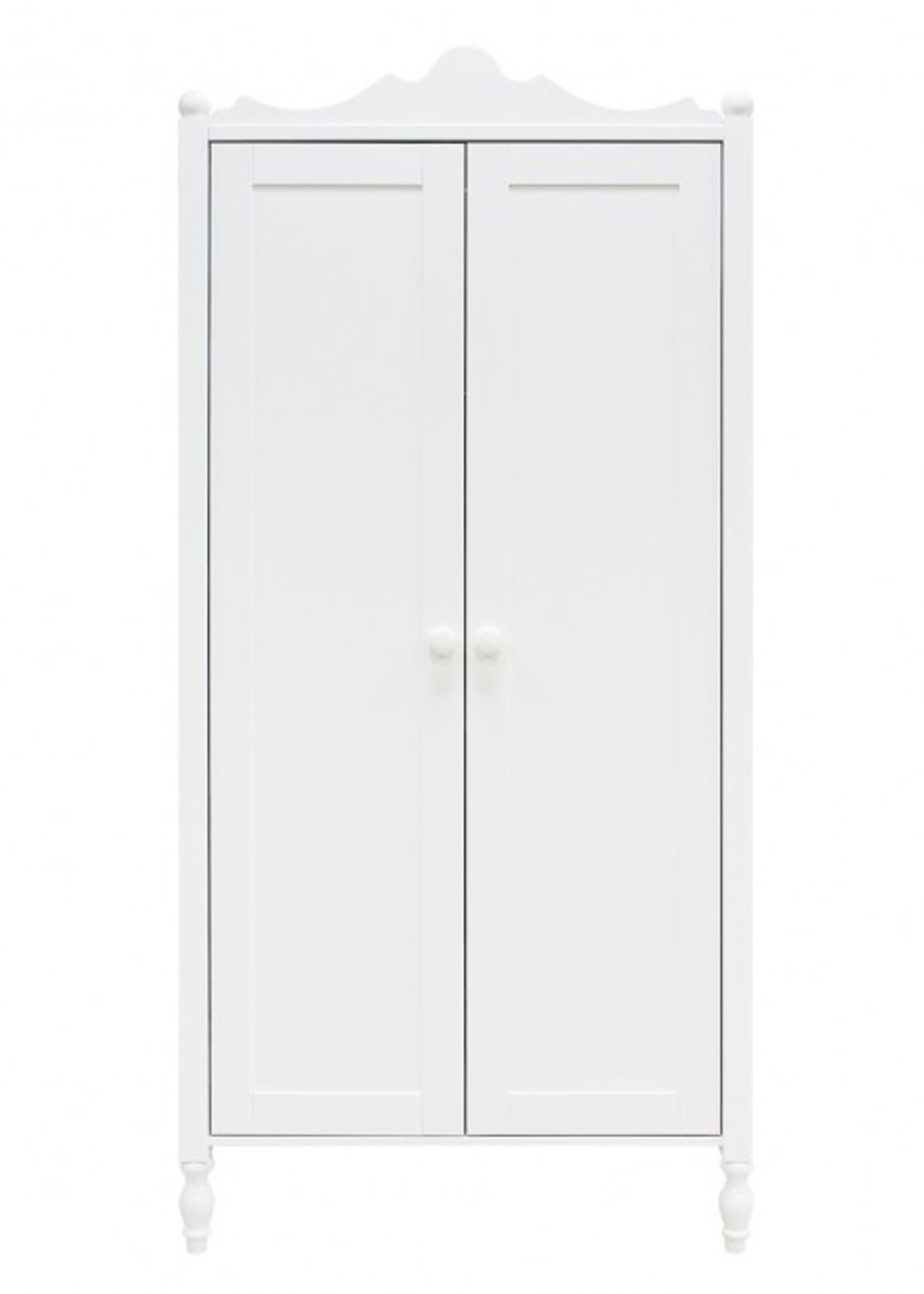 BOPITA Bed 70x140cm + chest of drawers + closet Belle white