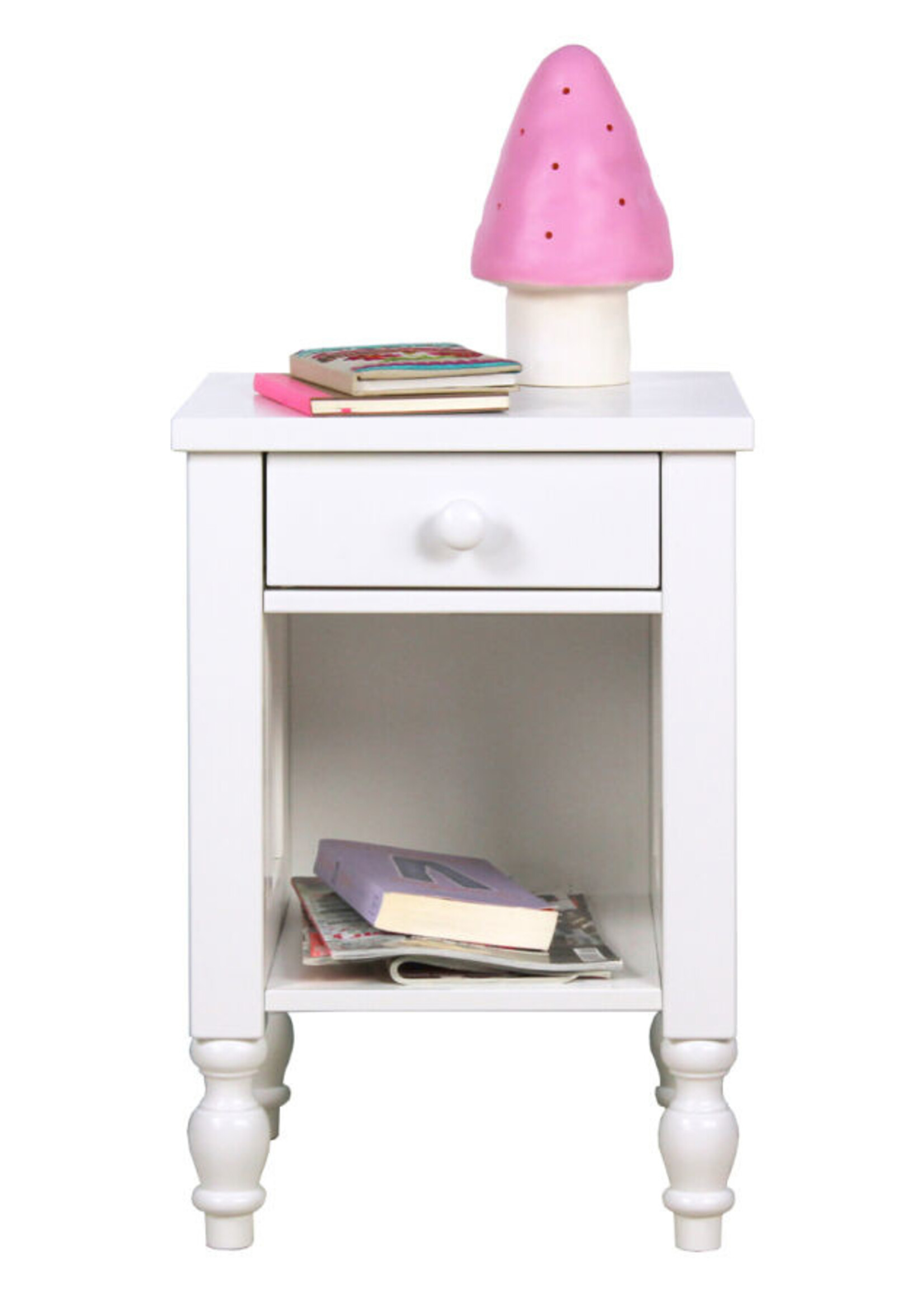 BOPITA Table de chevet Belle blanc