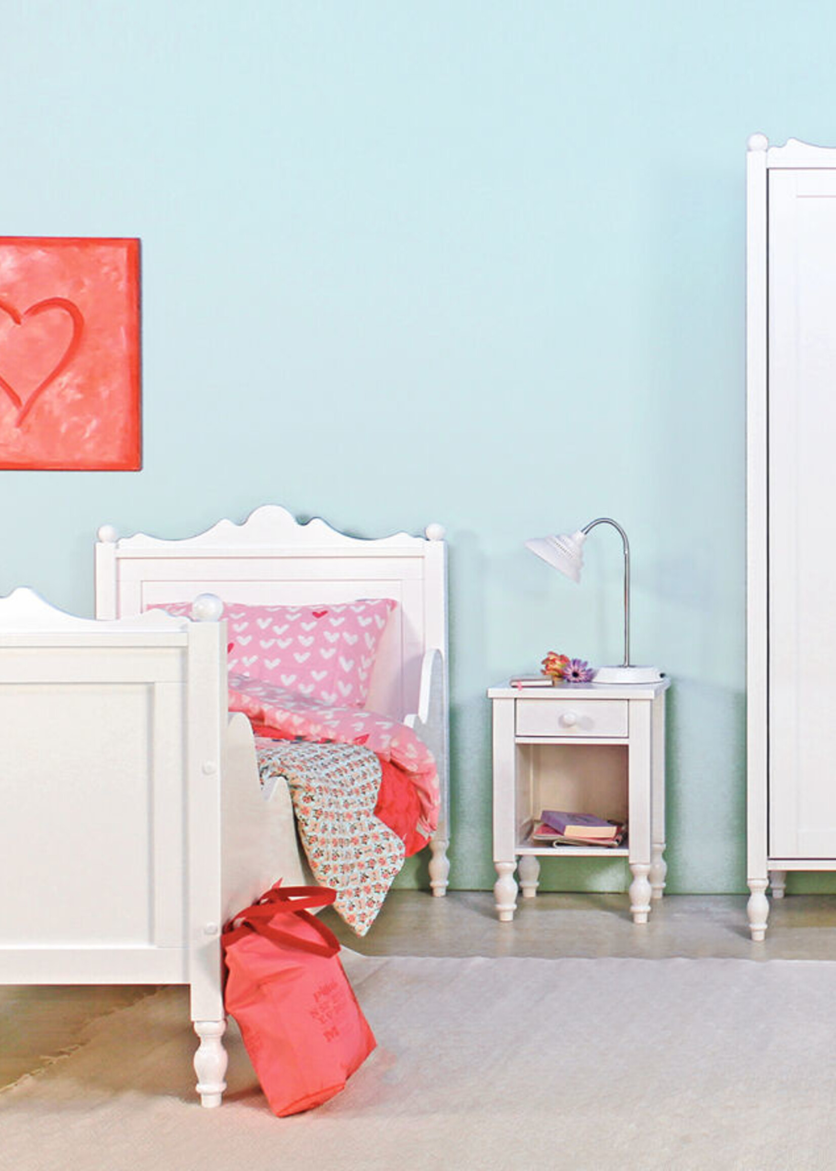 BOPITA Table de chevet Belle blanc