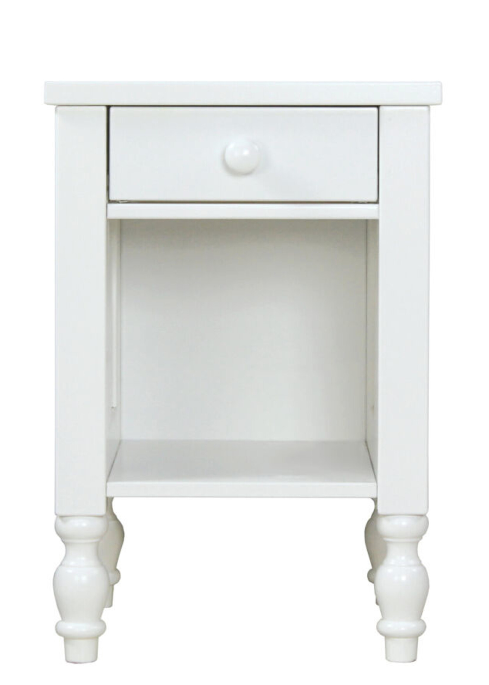 BOPITA Table de chevet Belle blanc