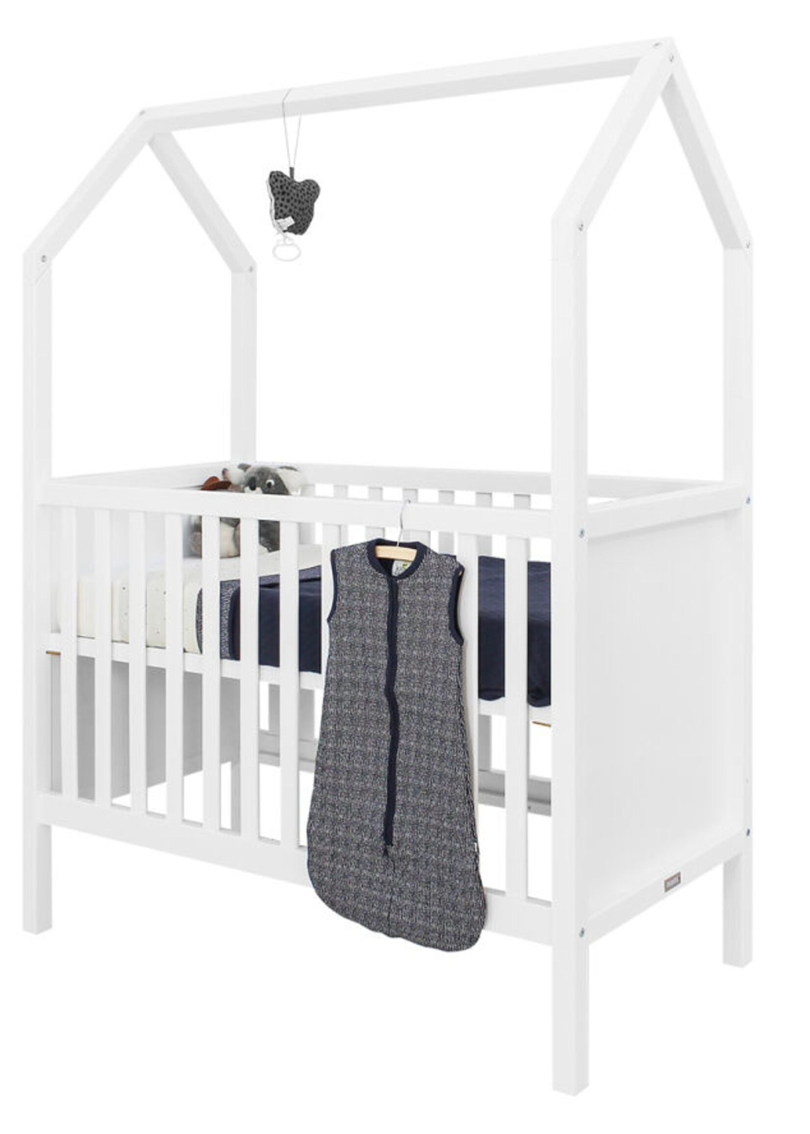 BOPITA Bed 60x120cm My first house wit