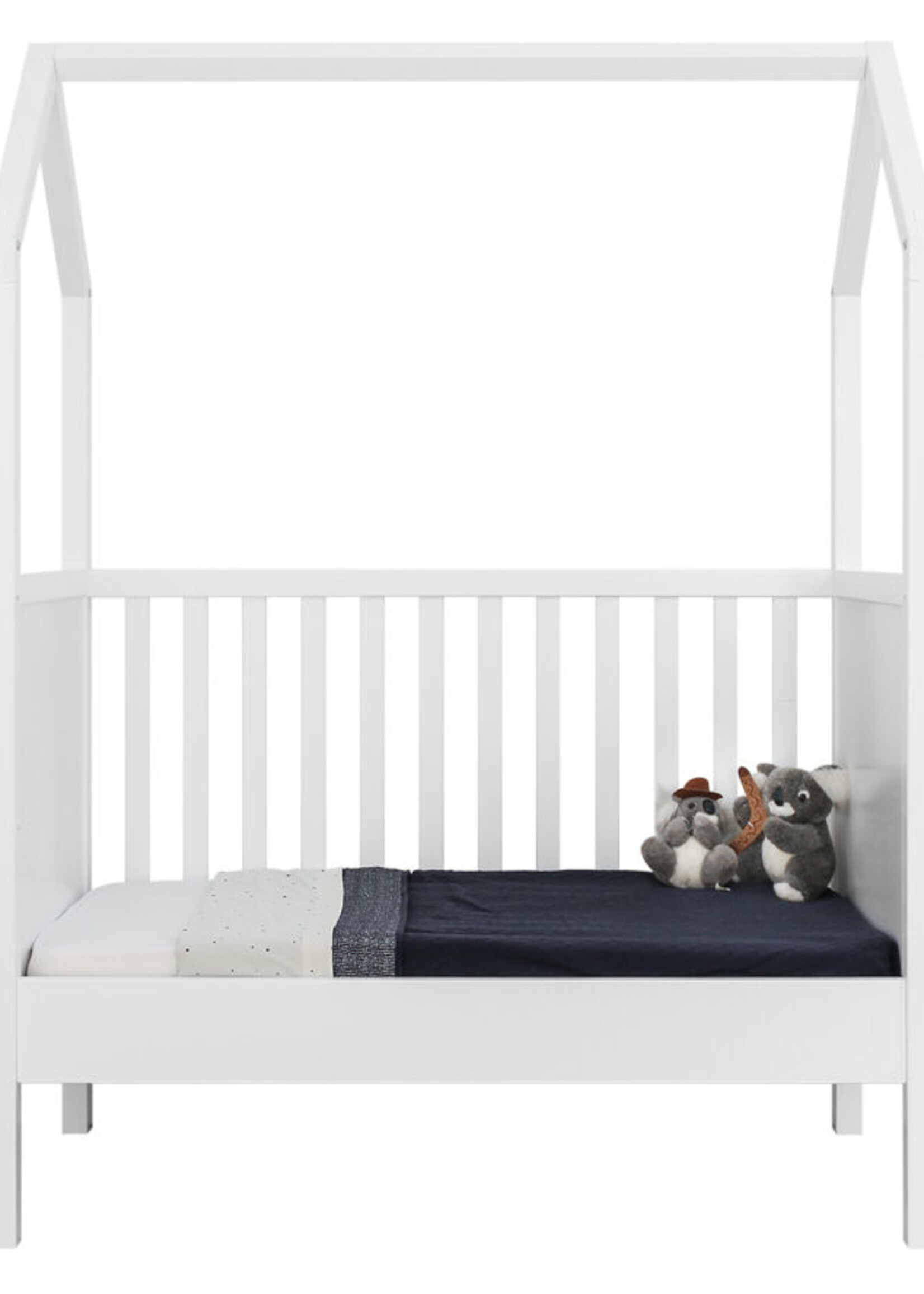 BOPITA Bed 60x120cm My first house white