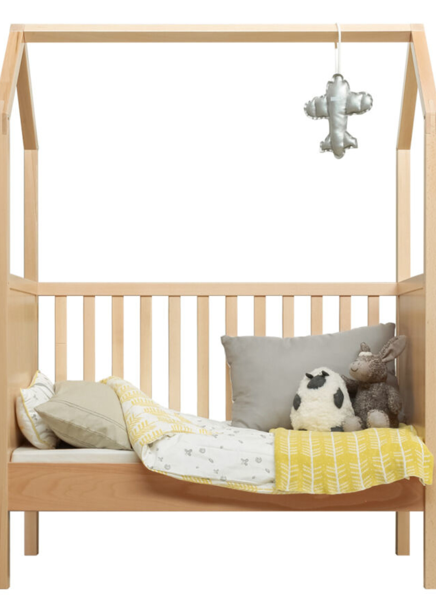 BOPITA Bed 60x120cm My first house natural