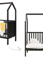 BOPITA Bed 60x120cm My first house zwart