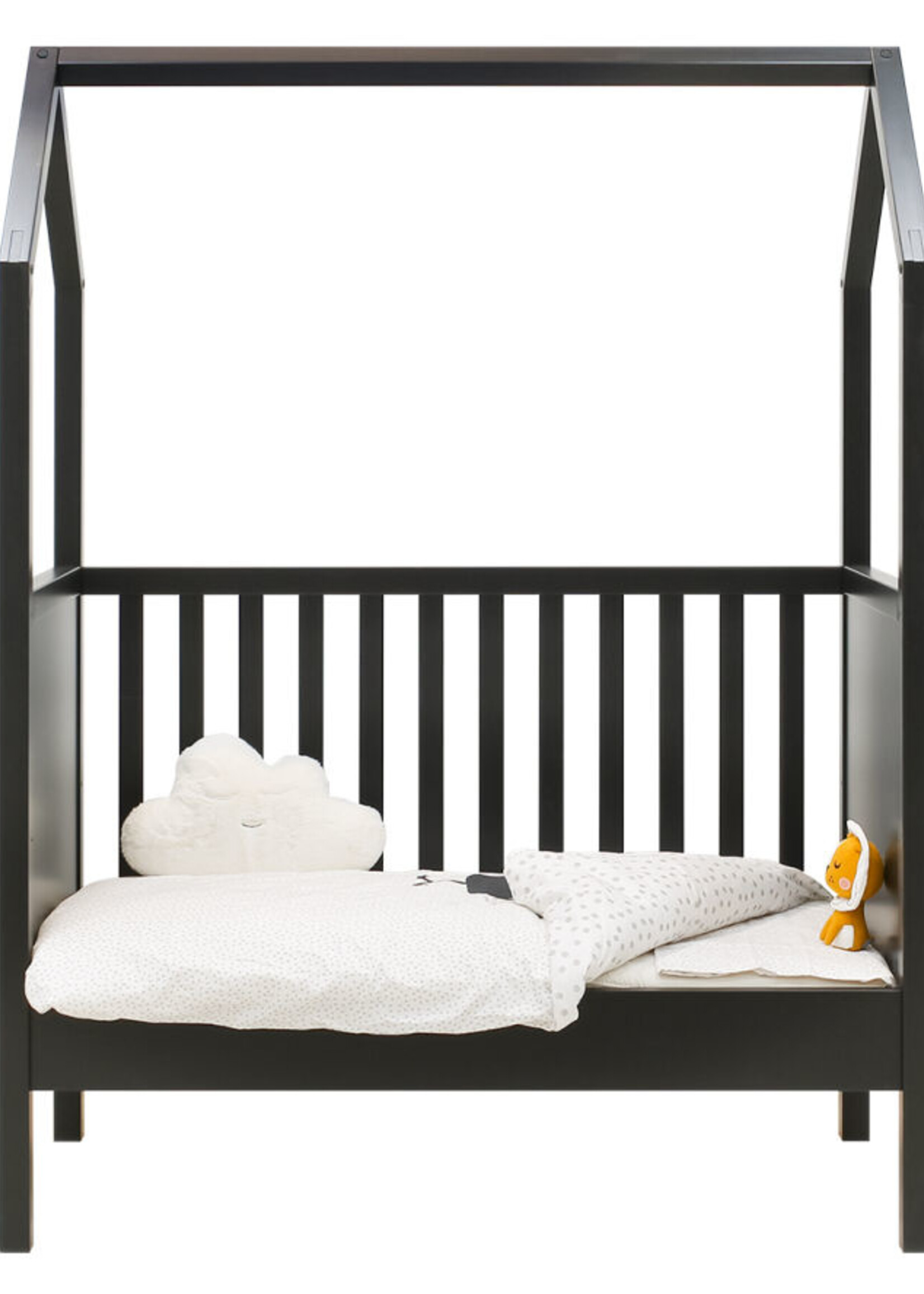 BOPITA Bed 60x120cm My first house zwart