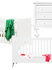 BOPITA Bed 70x140cm + Chest of drawers Charlotte white