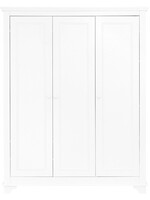 BOPITA Armoire 3 portes Charlotte blanc