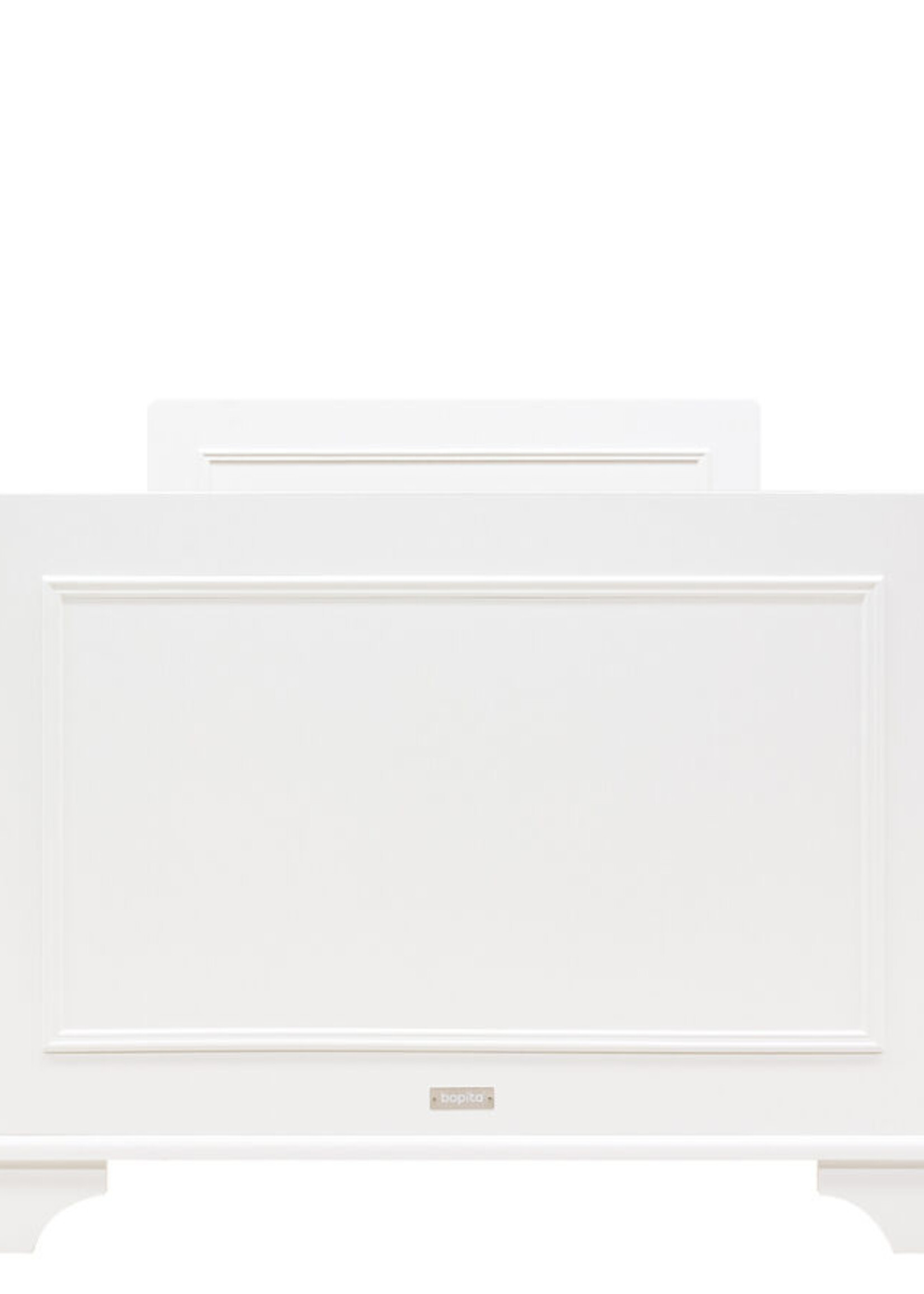 BOPITA Lit 90x200cm Charlotte blanc
