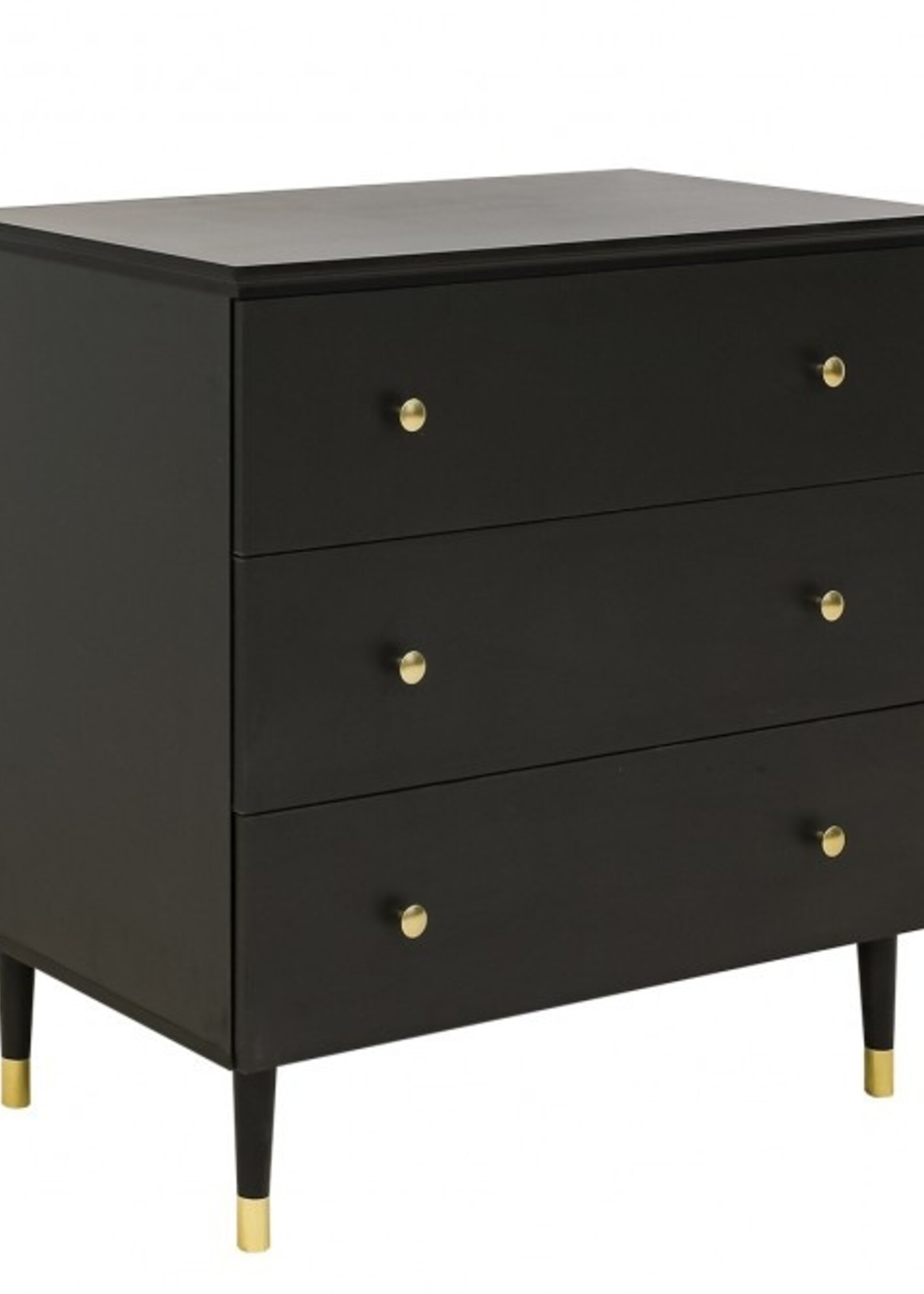 BOPITA Bed 60x120cm + Commode Cloë zwart