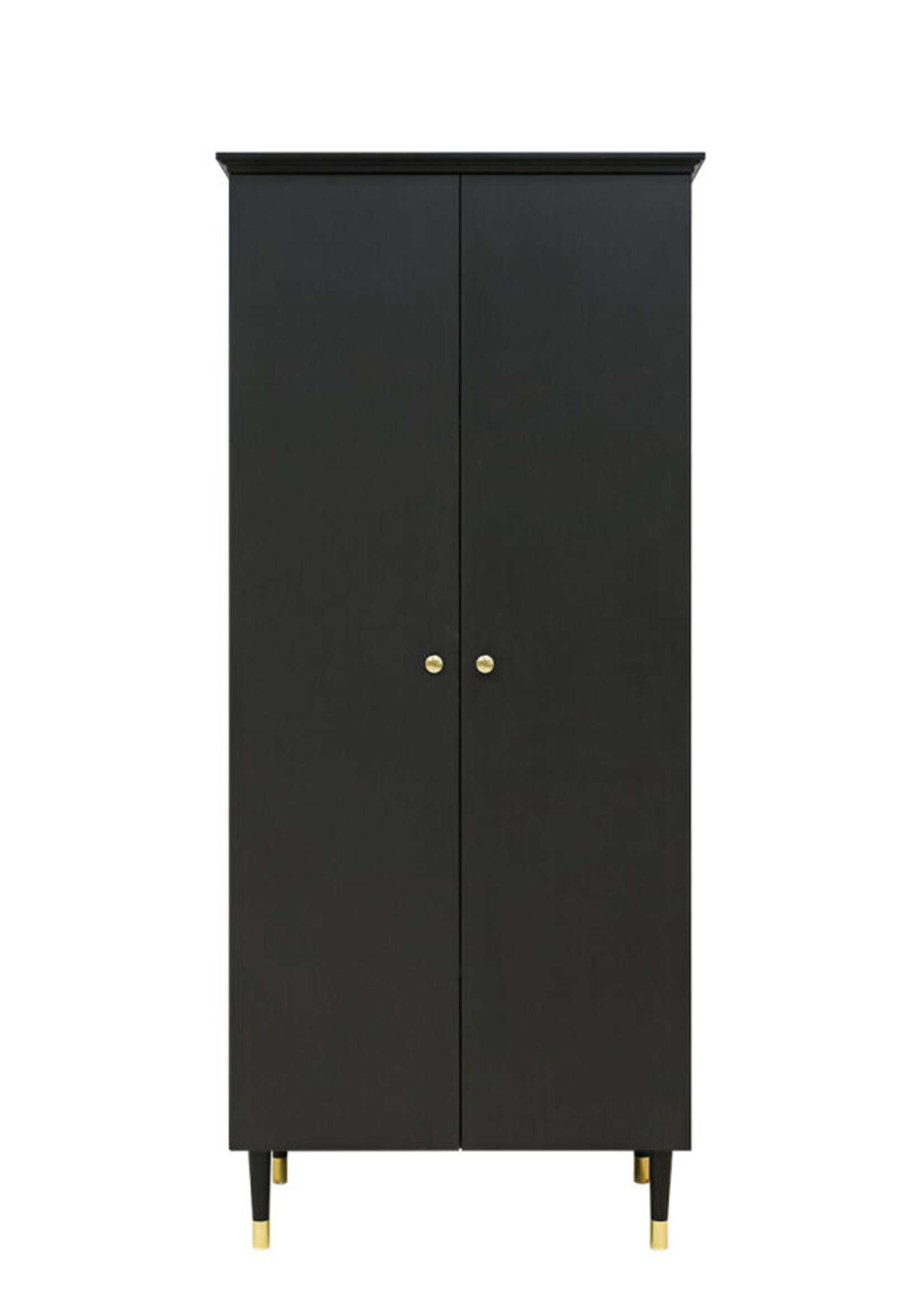BOPITA Lit 70x140cm + Commode + Armoire  Cloë noire