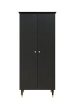 BOPITA Armoire 2 portes Cloë noir