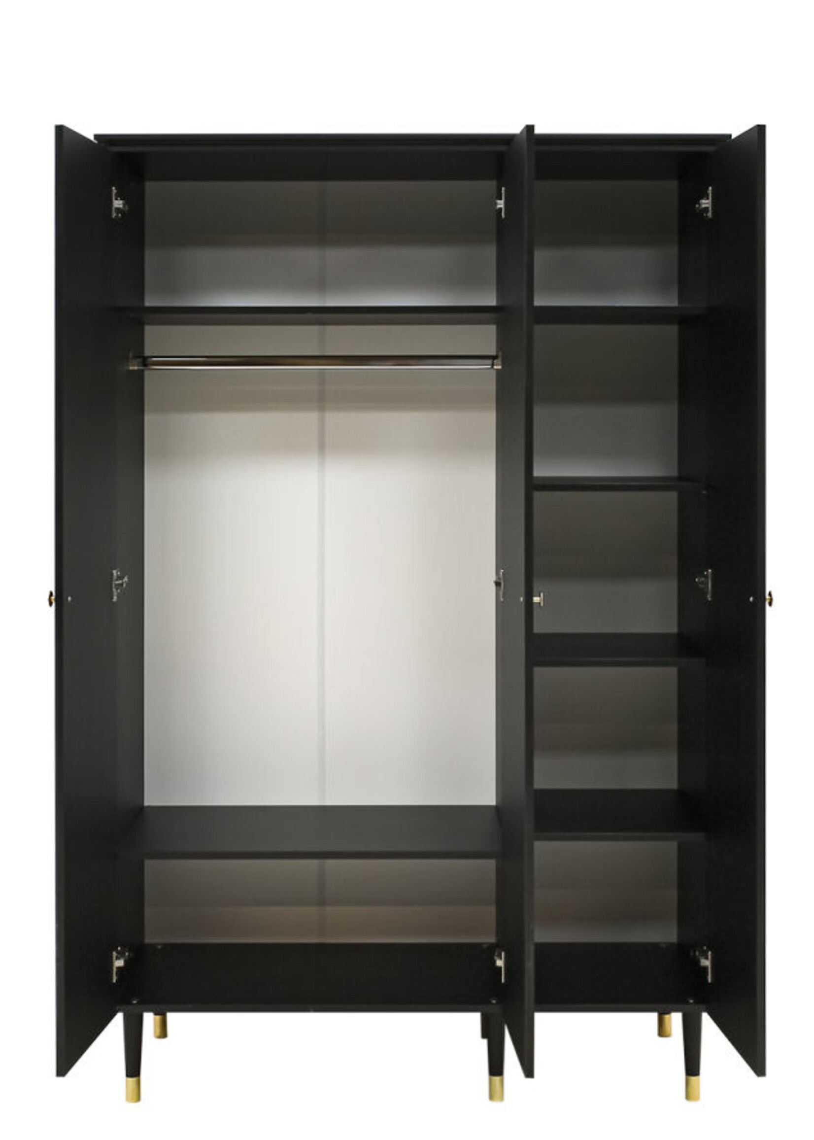 BOPITA 3 deurskast Cloë zwart