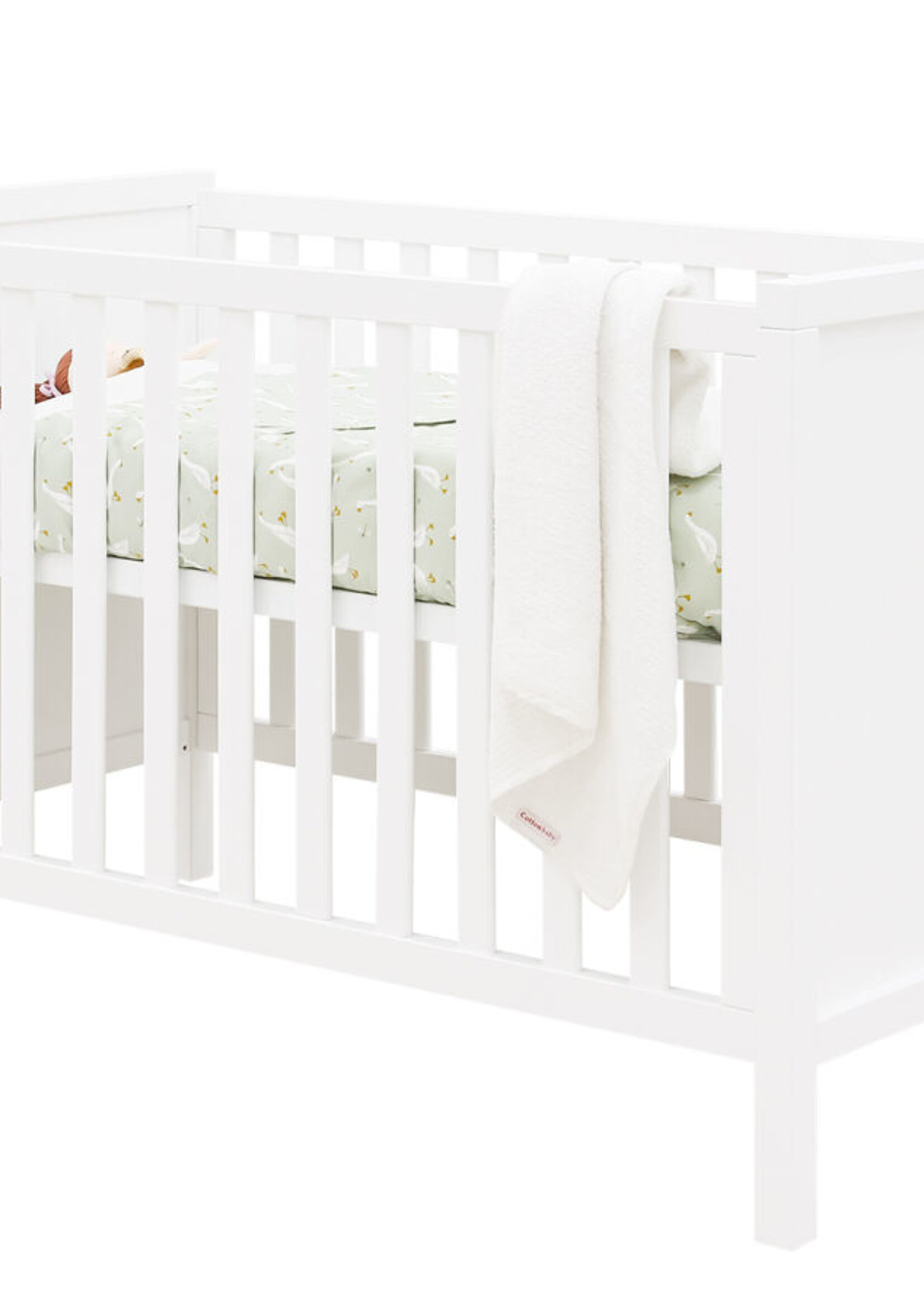 BOPITA Lit 60x120cm + Commode Corsica blanc