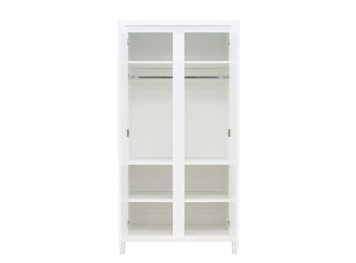 BOPITA Bed 70x140cm + Chest of drawers + Closet Corsica white