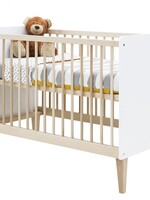 BOPITA Lit 60x120cm Indy blanc / naturel