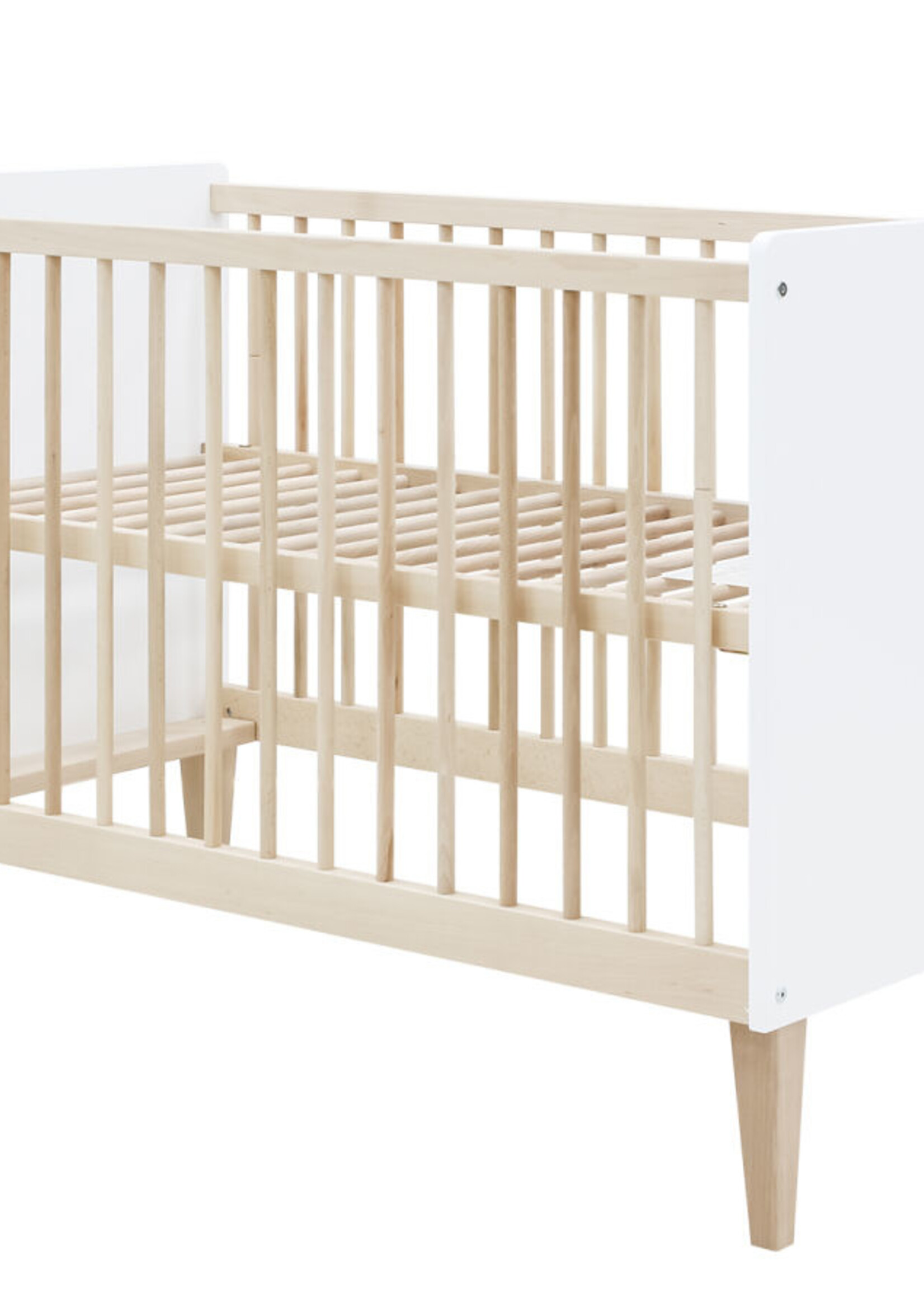 BOPITA Bed 60x120cm Indy wit / naturel