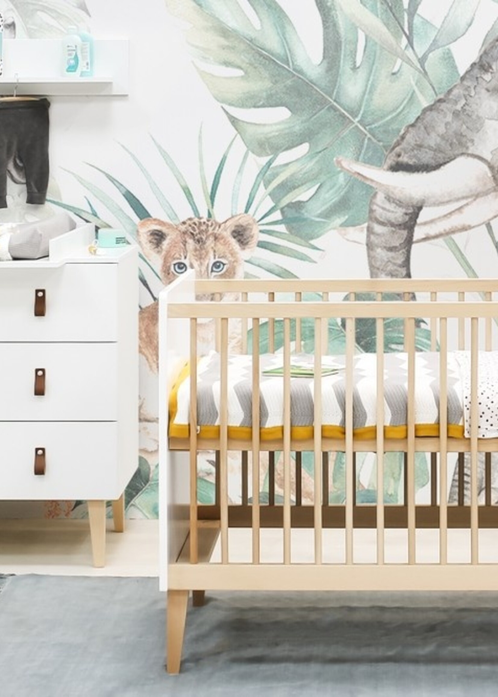 BOPITA Bed 70x140cm Indy white / natural