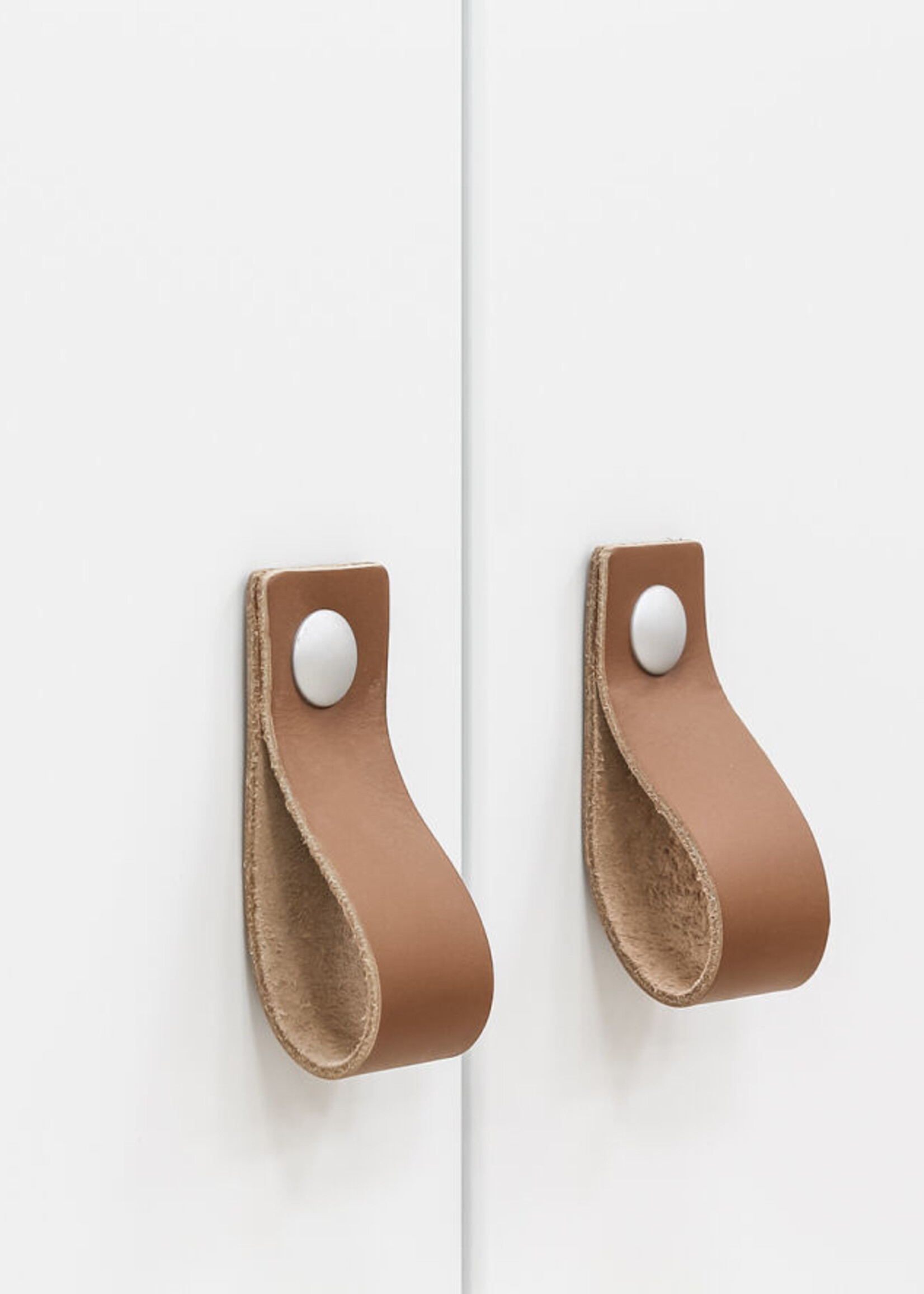 BOPITA Armoire 2 portes Indy blanc / naturel